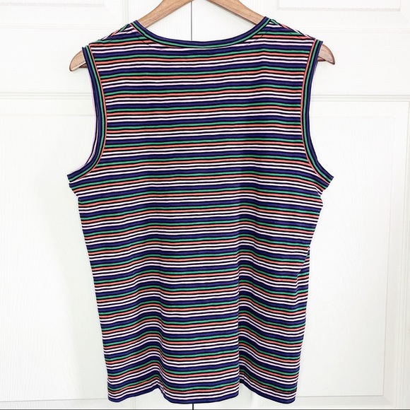 Madewell NWOT Stripe Muscle Pocket Sleeveless Tank - Picture 10 of 11